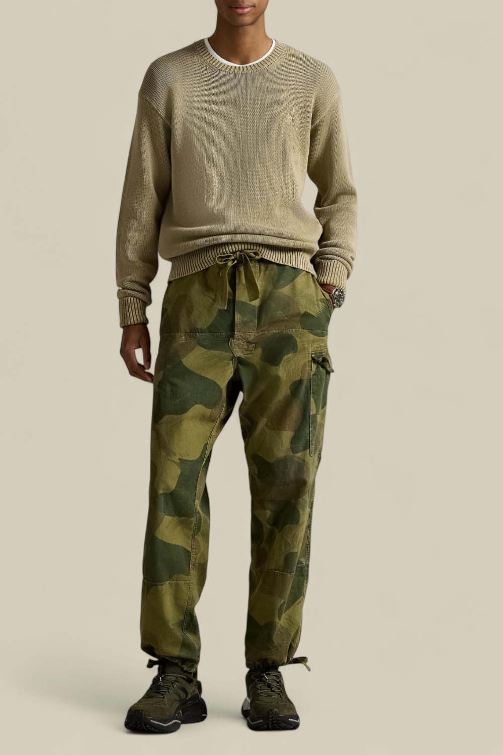 תמונת כל הלוק של סריג כותנה